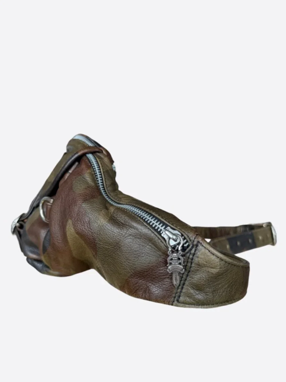 Chrome Hearts Green Camouflage Leather Snat Pack